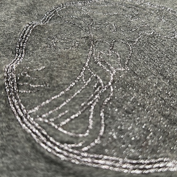 VERSACE MEDUSA EMBROIDERED LOGO SHIRT GRAY SIZE LARGE - Picture 3 of 7